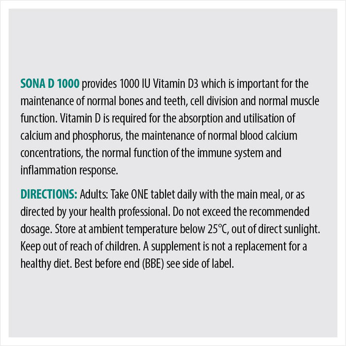 D 1000 - Vitamin D tablets