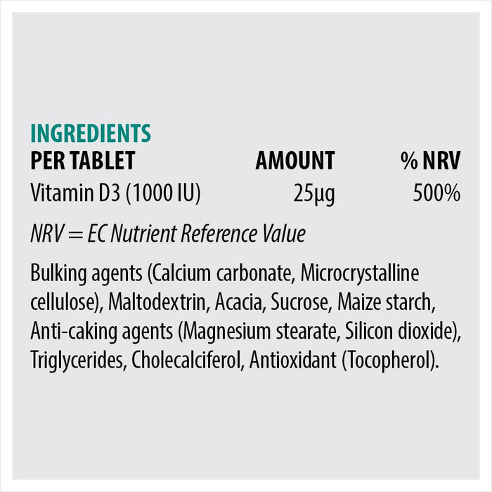 D 1000 - Vitamin D tablets