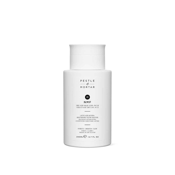 Retail pack of Pestle & Mortar NMF Lactic Acid Toner 200ml